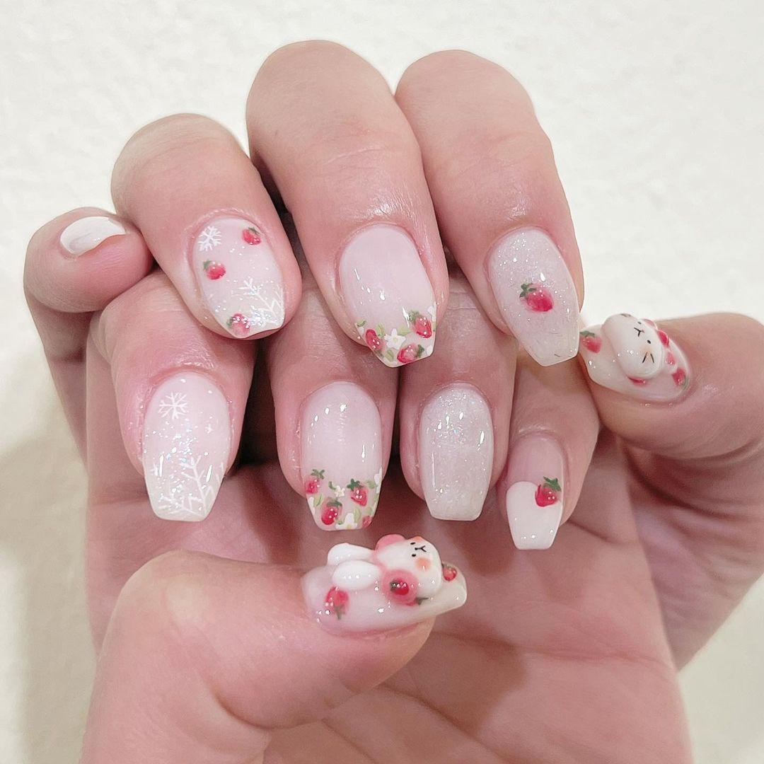 Your heart will drop as soon as you see these super cute short nail styles - Photo 11.