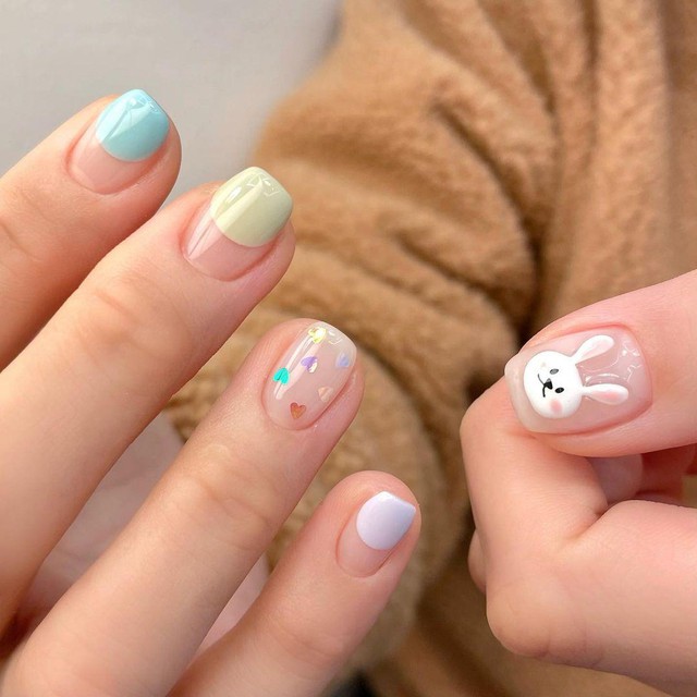 Your heart will drop as soon as you see these super cute short nail styles - Photo 8.